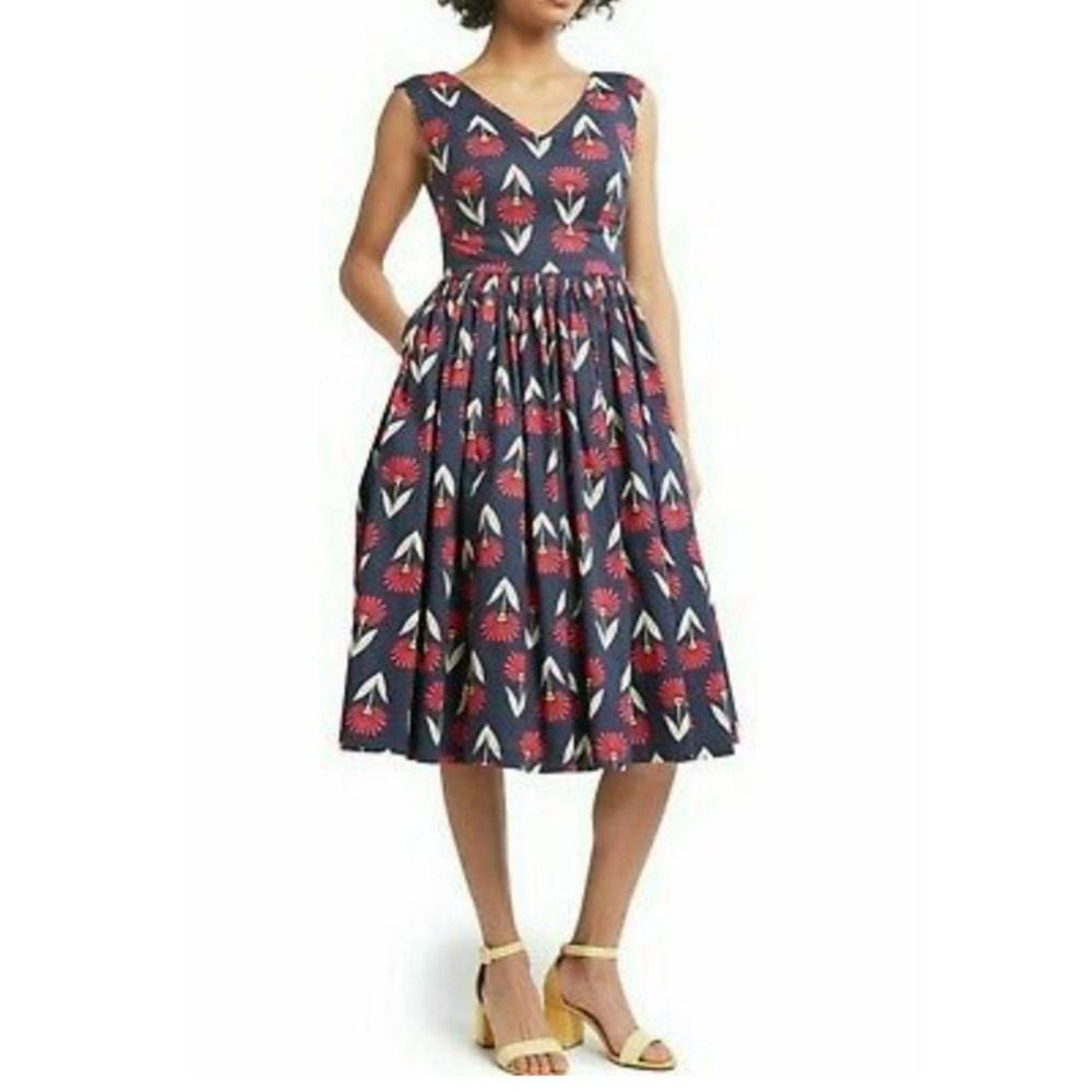 Modcloth Fabulous Fit & Flare Floral Dress